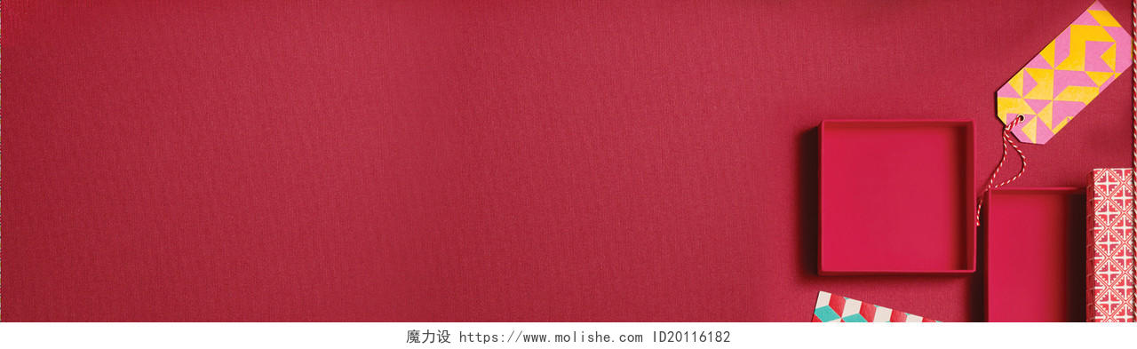 女生节纯色促销红色纸质纹理背景